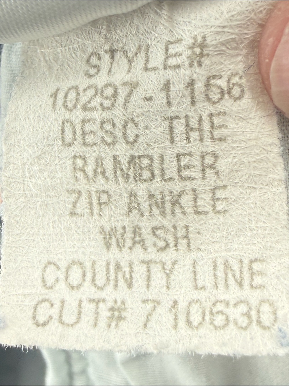 Mother The Rambler Preppy High Waisted Zip Ankle Jeans in Country Line Wash 26 - Picture 16 of 16
